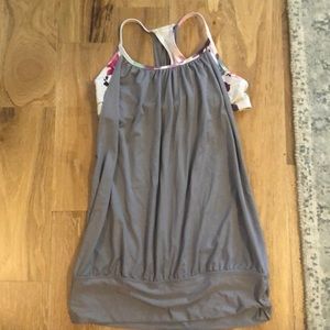 Lulu tank with built in sports bra